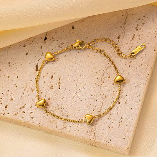 Vogue Bracelet — 18K gold plated stainless steel fashion bracelet by Glitze Accessories Pakistan