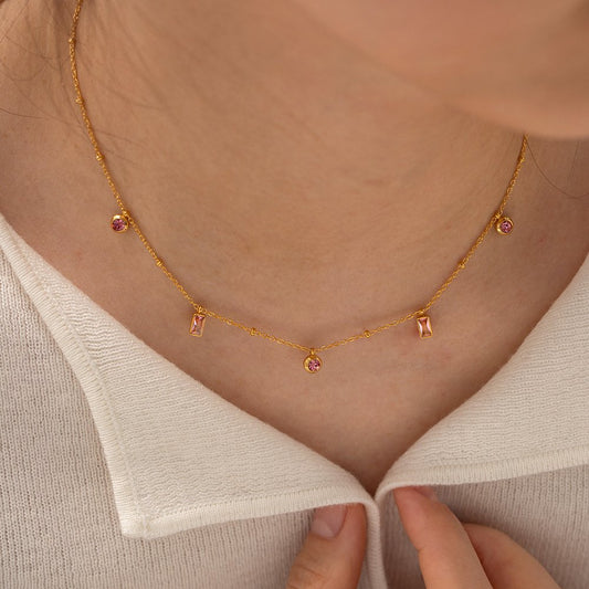 Glitze Accessories Laylah gold necklace — tarnish-free, waterproof, hypoallergenic jewellery Pakistan