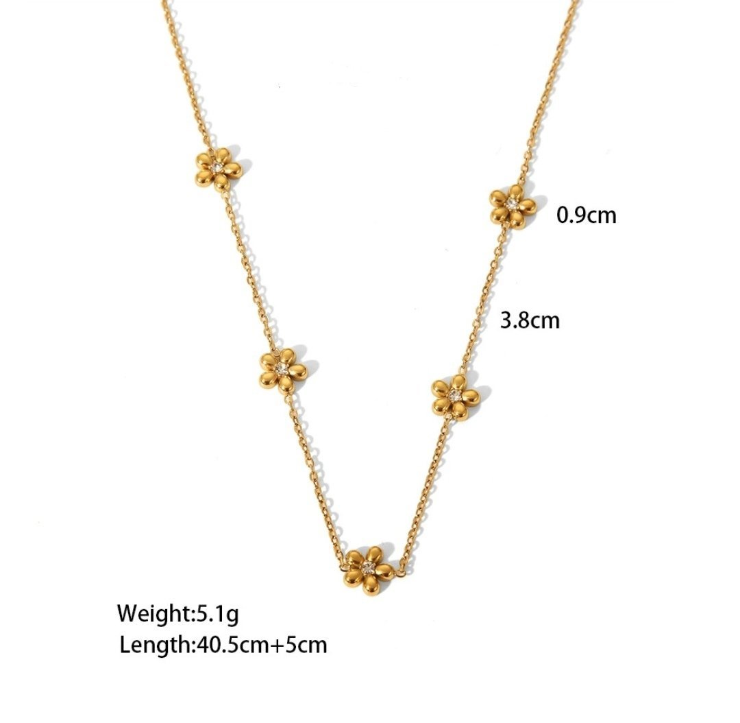 Zica Flora Necklace - Glitze Accessories