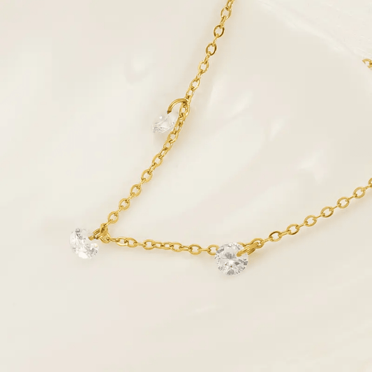 Glitze Accessories Mirha gold necklace — tarnish-free, waterproof, hypoallergenic jewellery Pakistan