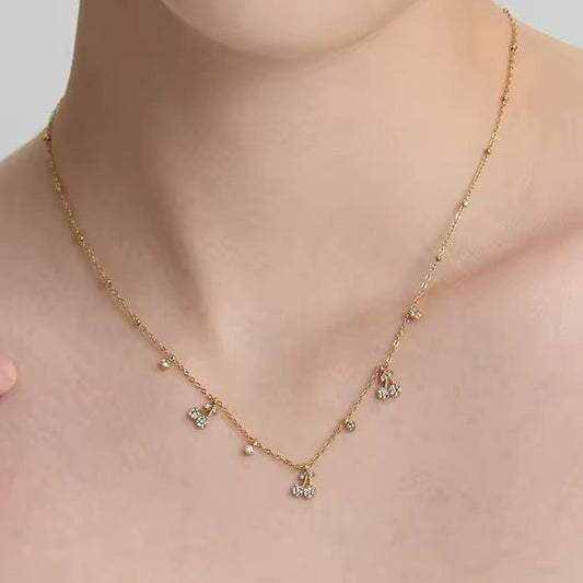Glitze Accessories Cherrypie gold necklace — tarnish-free, waterproof, hypoallergenic jewellery Pakistan