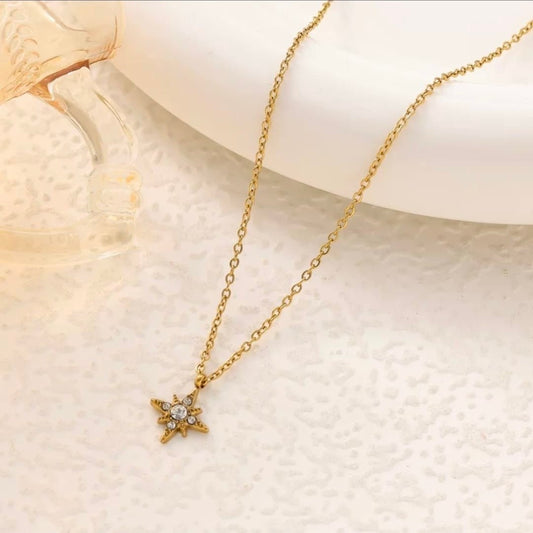 Sienna Necklace in 18K gold plated stainless steel by Glitze Accessories — warm luxury necklace for everyday wear