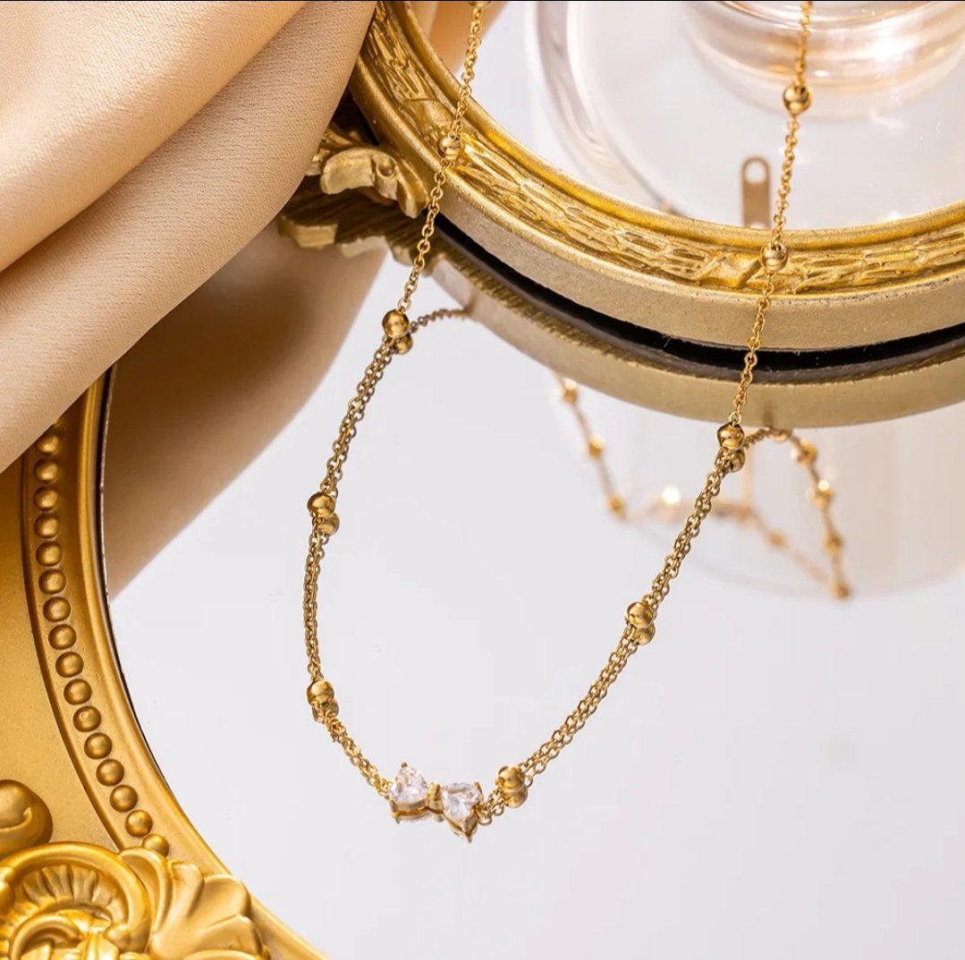 Seraphic Bow Necklace - Glitze Accessories