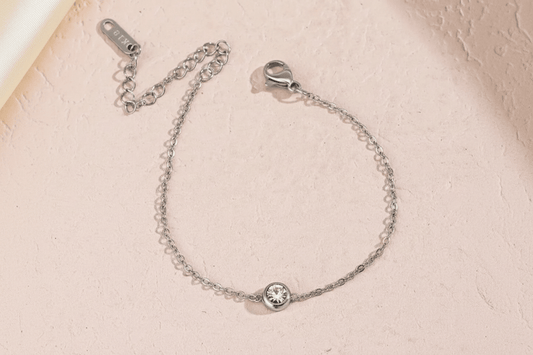 Mehr Bracelet Silver styled — waterproof hypoallergenic stainless steel bracelet | Glitze Accessories
