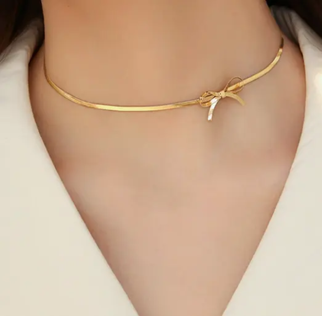 Bow Choker Necklace