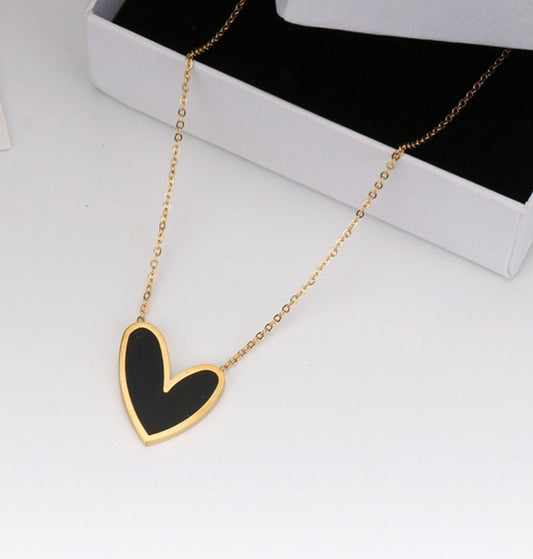 Glitze Accessories Sora black necklace — tarnish-free, waterproof, hypoallergenic jewellery Pakistan