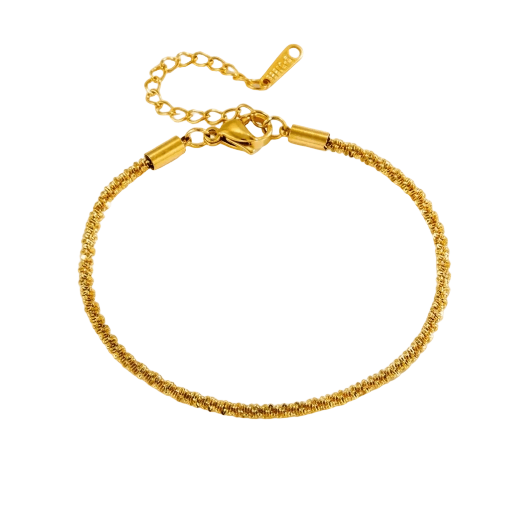 Victoire Anklet — 18K gold plated stainless steel anklet by Glitze Accessories Pakistan