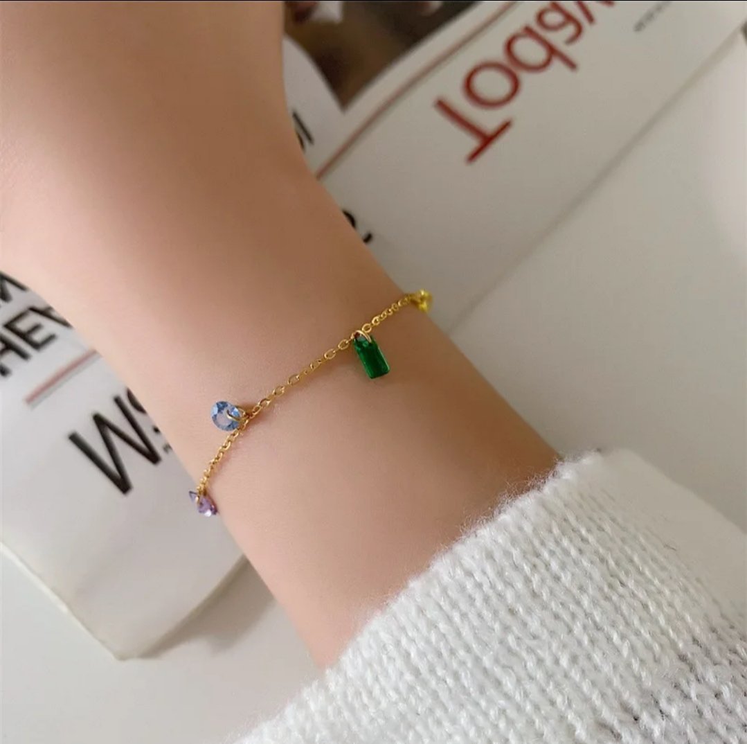 Rainbow Luxe Bracelet - Glitze Accessories
