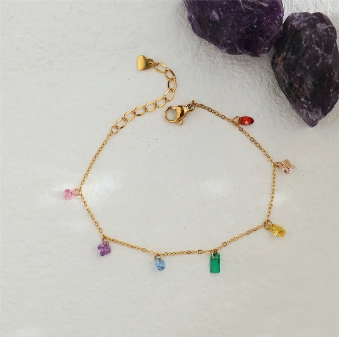 Rainbow Luxe Bracelet - Glitze Accessories