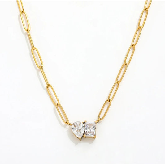 Toi Et Moi Necklace - Glitze Accessories