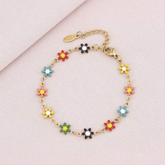 Zarmena Bracelet — 18K gold plated stainless steel bracelet by Glitze Accessories Pakistan