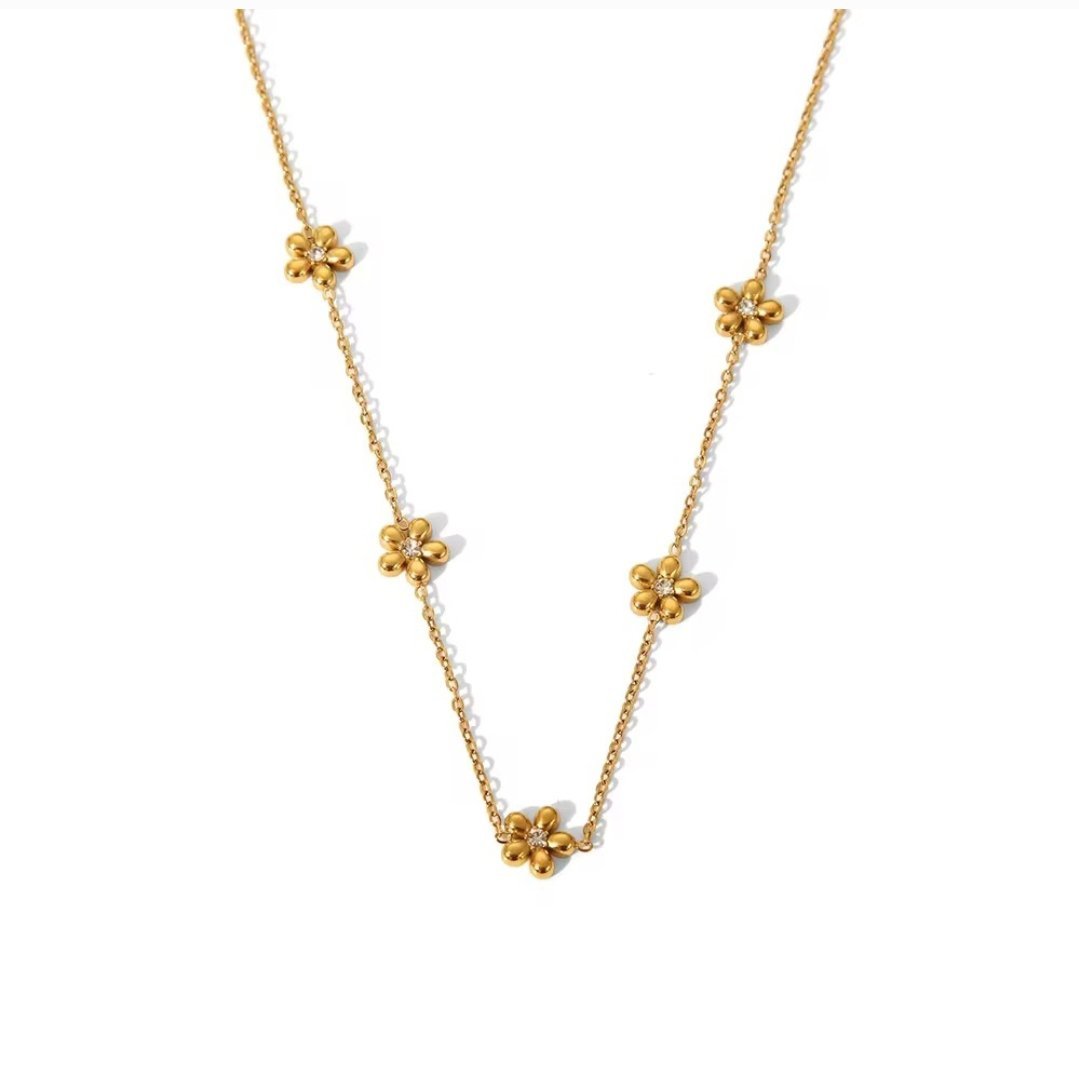 Zica Flora Necklace - Glitze Accessories