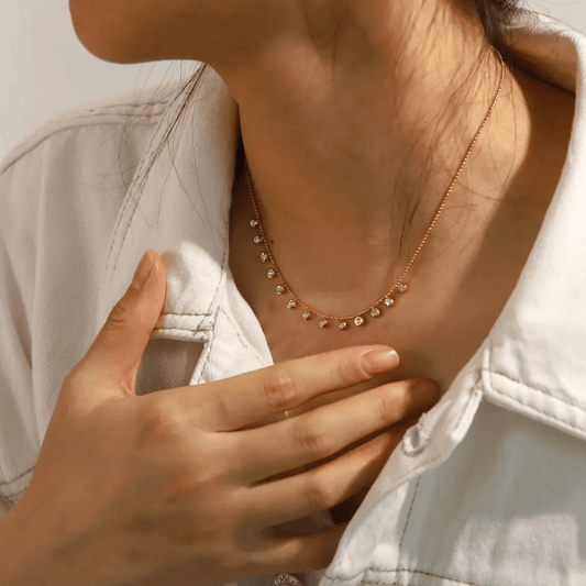 Glitze Accessories Bella gold necklace — tarnish-free, waterproof, hypoallergenic jewellery Pakistan