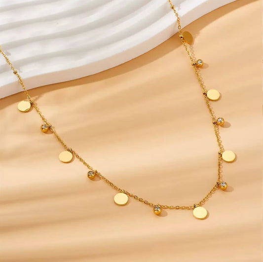 Glitze Accessories Liora gold necklace — tarnish-free, waterproof, hypoallergenic jewellery Pakistan