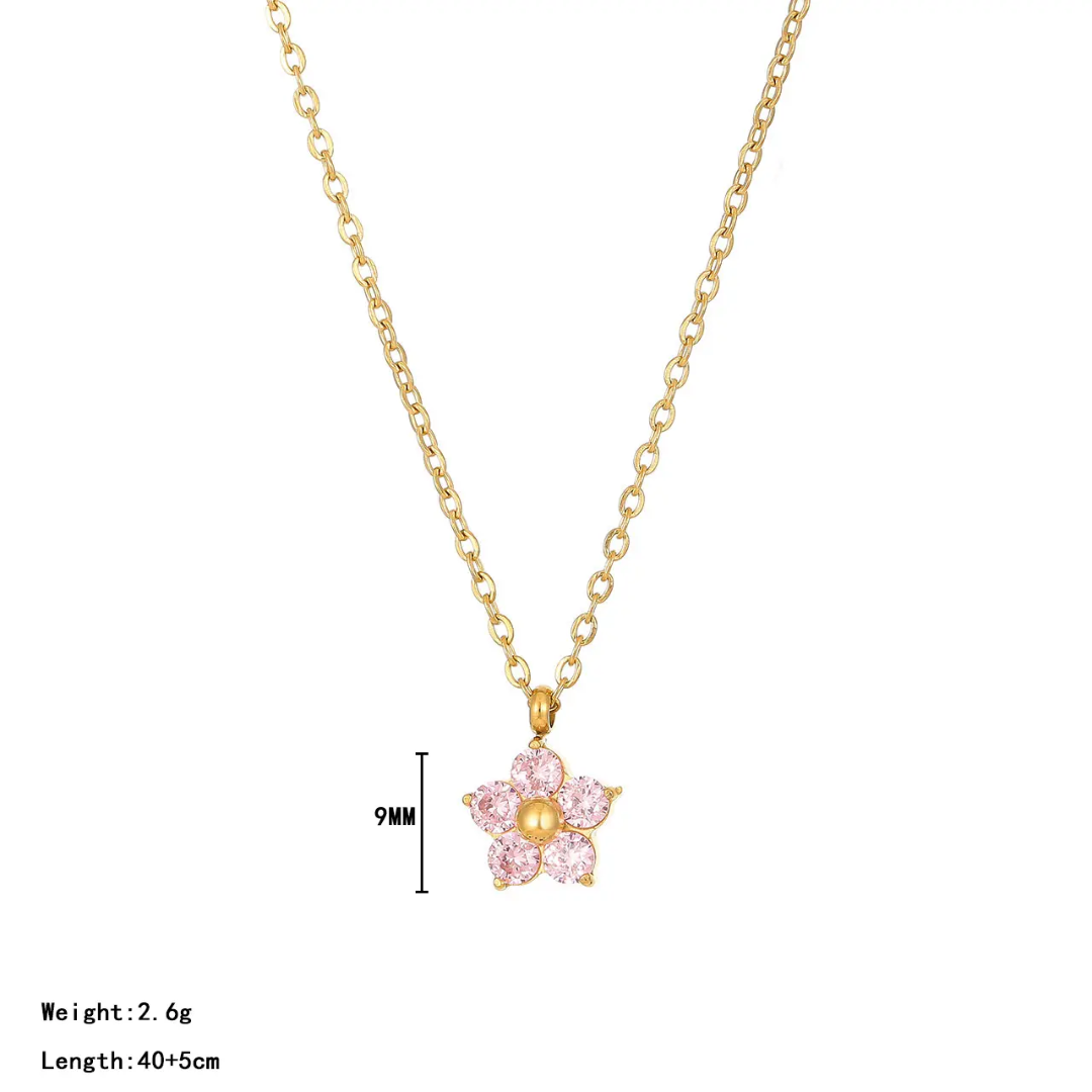 Fioren Necklace - Pink
