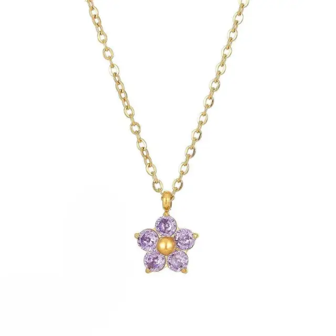 Fioren Necklace - Purple