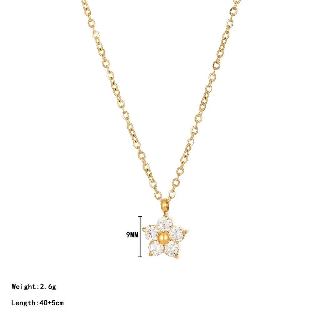 Fioren Necklace - White - Glitze Accessories