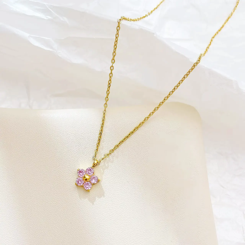 Fioren Necklace - Pink