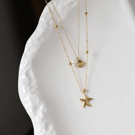 Glitze Accessories Coralbloom gold necklace — tarnish-free, waterproof, hypoallergenic jewellery Pakistan
