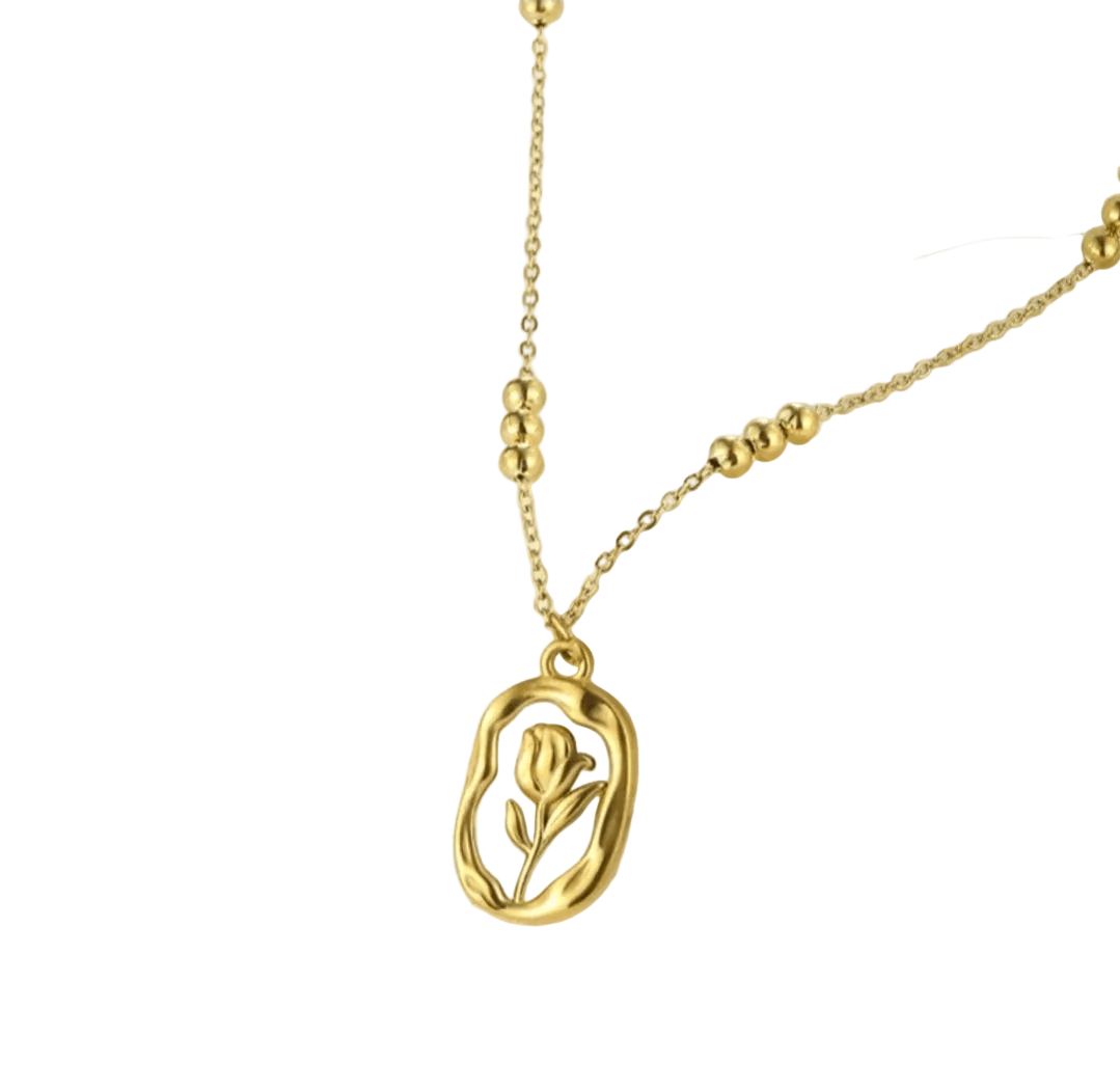 Mahgul Necklace — 18K gold plated stainless steel necklace by Glitze Accessories Pakistan