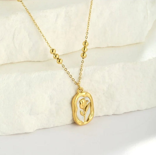 Glitze Accessories Mahgul gold necklace — tarnish-free, waterproof, hypoallergenic jewellery Pakistan
