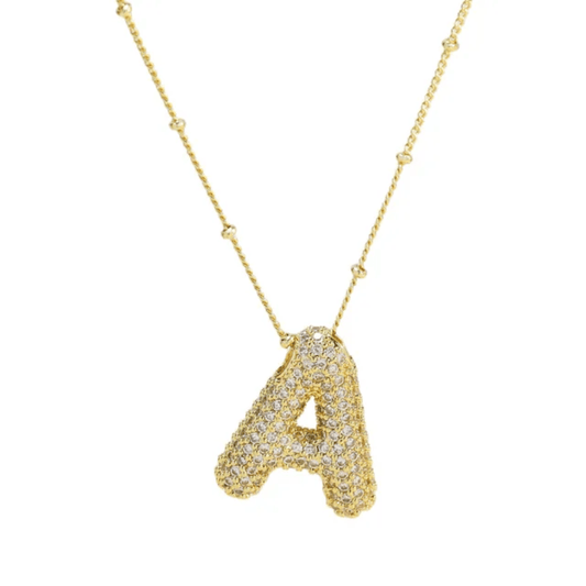 Initial Necklace - A - Glitze Accessories