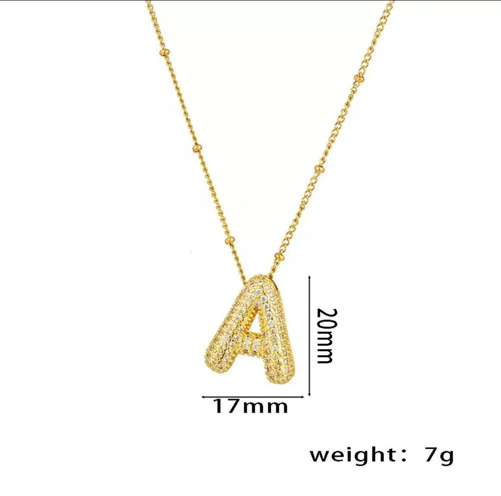 Initial Necklace - A