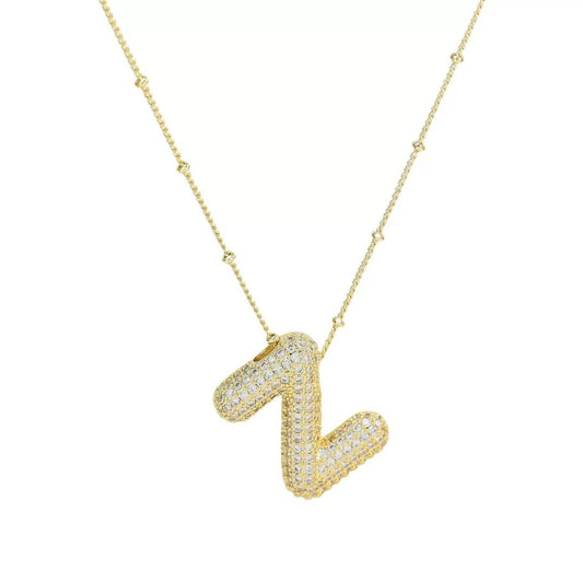 Initial Necklace - Z - Glitze Accessories