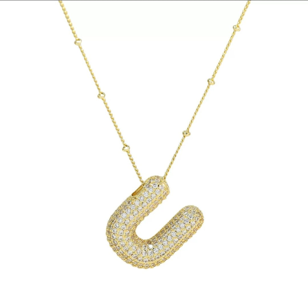Initial Necklace - U