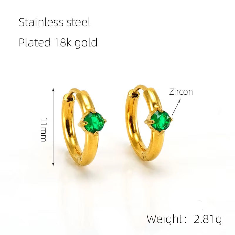 Emerald Studs