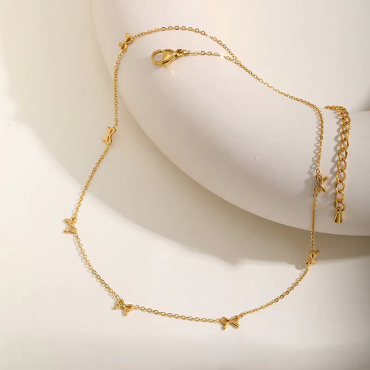 Glitze Accessories Selene gold necklace — tarnish-free, waterproof, hypoallergenic jewellery Pakistan