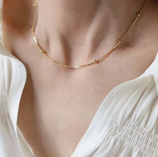Glitze Accessories Nebora Bead necklace — tarnish-free, waterproof, hypoallergenic jewellery Pakistan