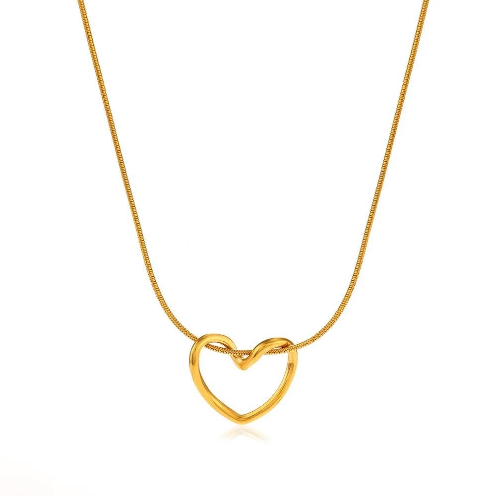 Halo Heart necklace - Glitze Accessories