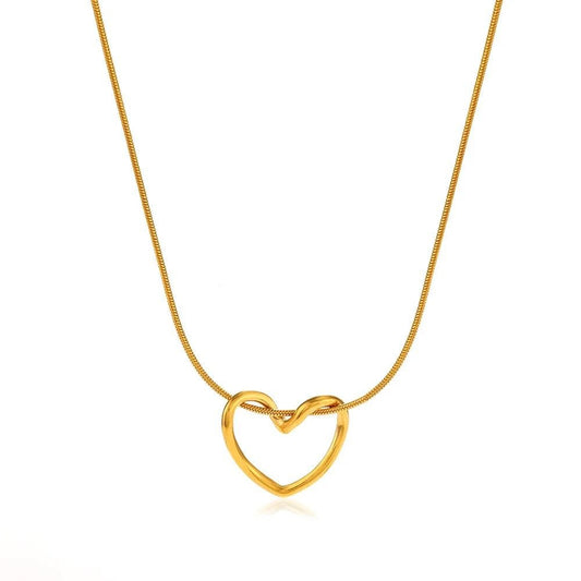 Halo Heart necklace - Glitze Accessories