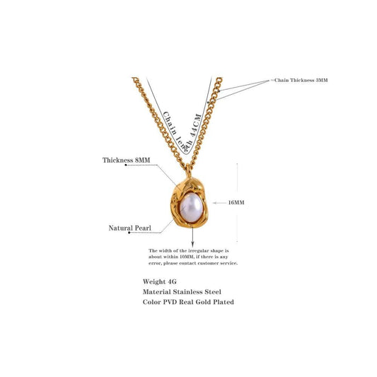 Mishri Necklace close-up — waterproof hypoallergenic gold necklace | Glitze Accessories