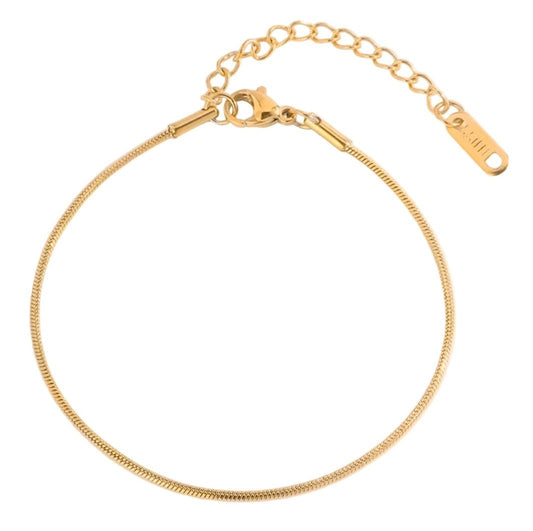 June Anklet — 18K gold plated stainless steel anklet by Glitze Accessories Pakistan