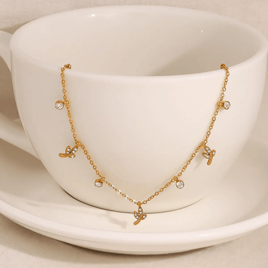 Glitze Accessories Kymani gold necklace — tarnish-free, waterproof, hypoallergenic jewellery Pakistan