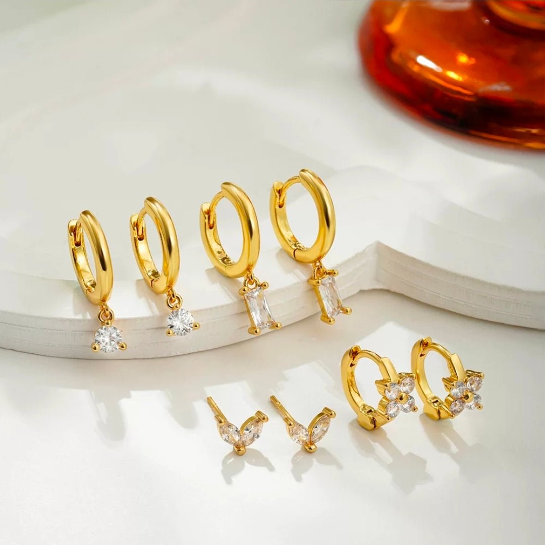 Glitze Accessories Iris Stack jewelry organizer with multiple clear compartments for storing rings, earrings, and small accessories.