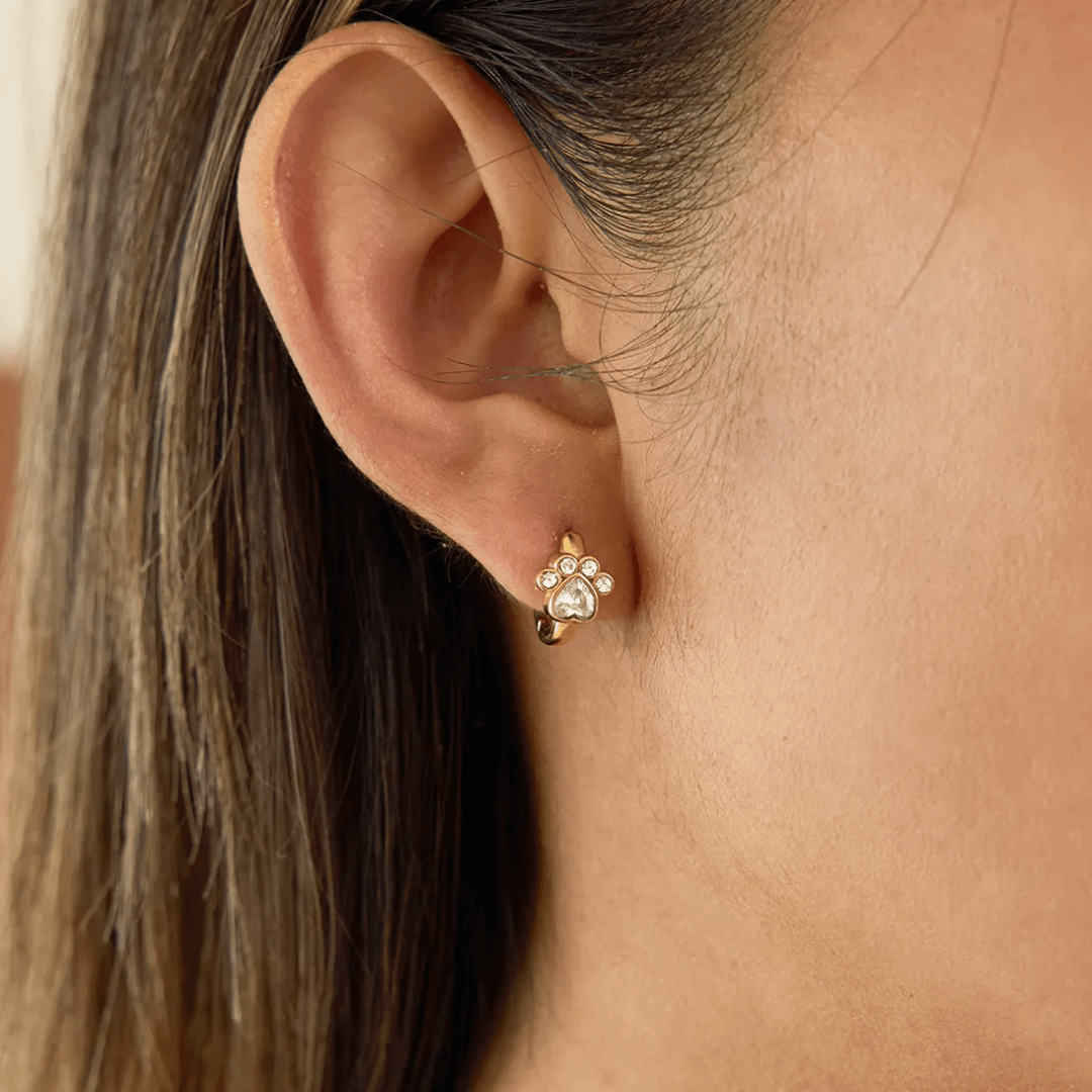Cresta earrings by Glitze Accessories featuring elegant silver design with intricate detailing and a sleek, modern look.