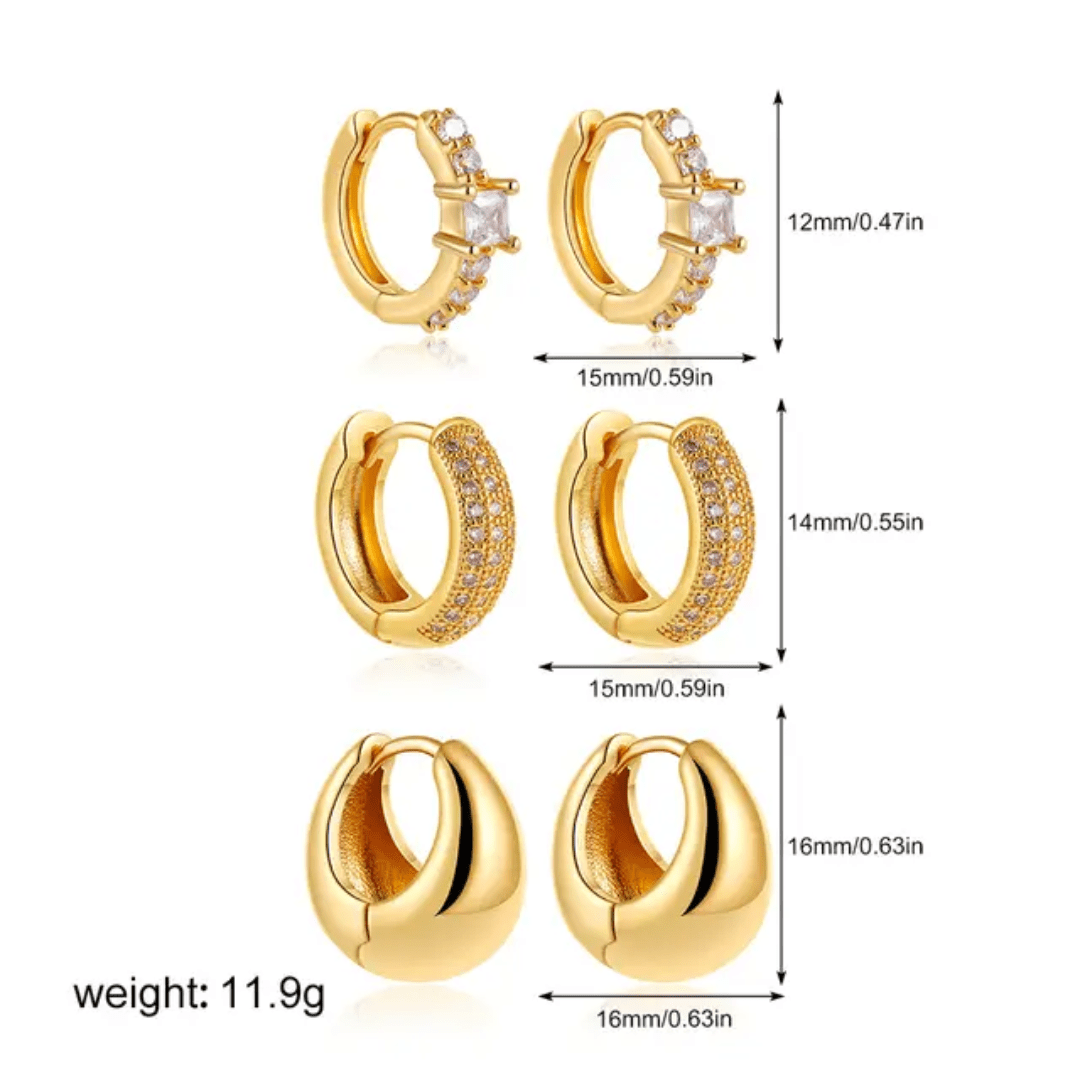 Glitze Accessories Ivy Stack with layered gold and green leaf design, stylish jewelry piece for elegant accessories.