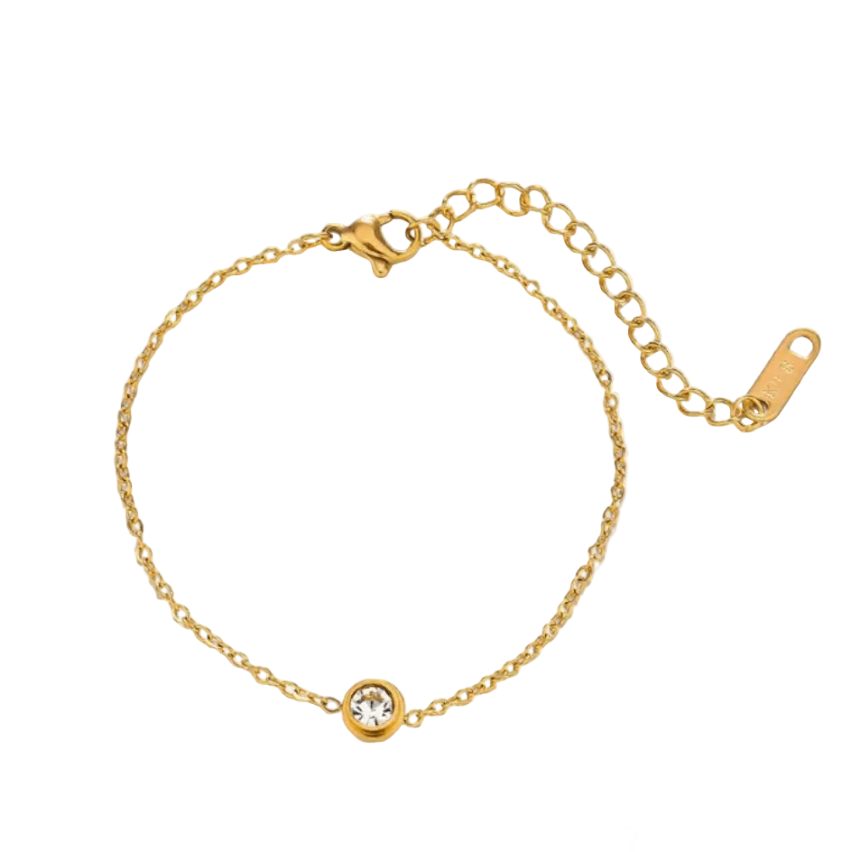 Mehr Anklet (Golden) — 18K gold plated stainless steel anklet by Glitze Accessories Pakistan