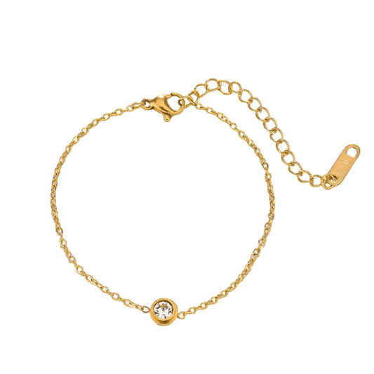 Mehr Anklet (Golden) — 18K gold plated stainless steel anklet by Glitze Accessories Pakistan