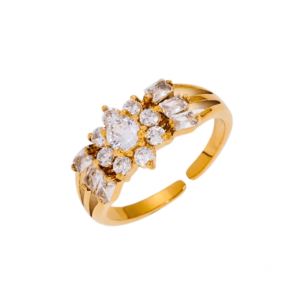 Glitze Accessories Lotus jewelry piece featuring a delicate lotus flower design in elegant metalwork.
