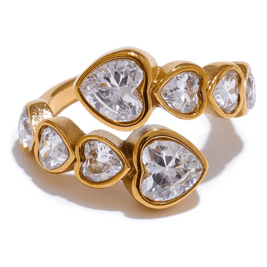 Amoure jewelry piece by Glitze Accessories featuring delicate design and shiny details, displayed on a neutral background.