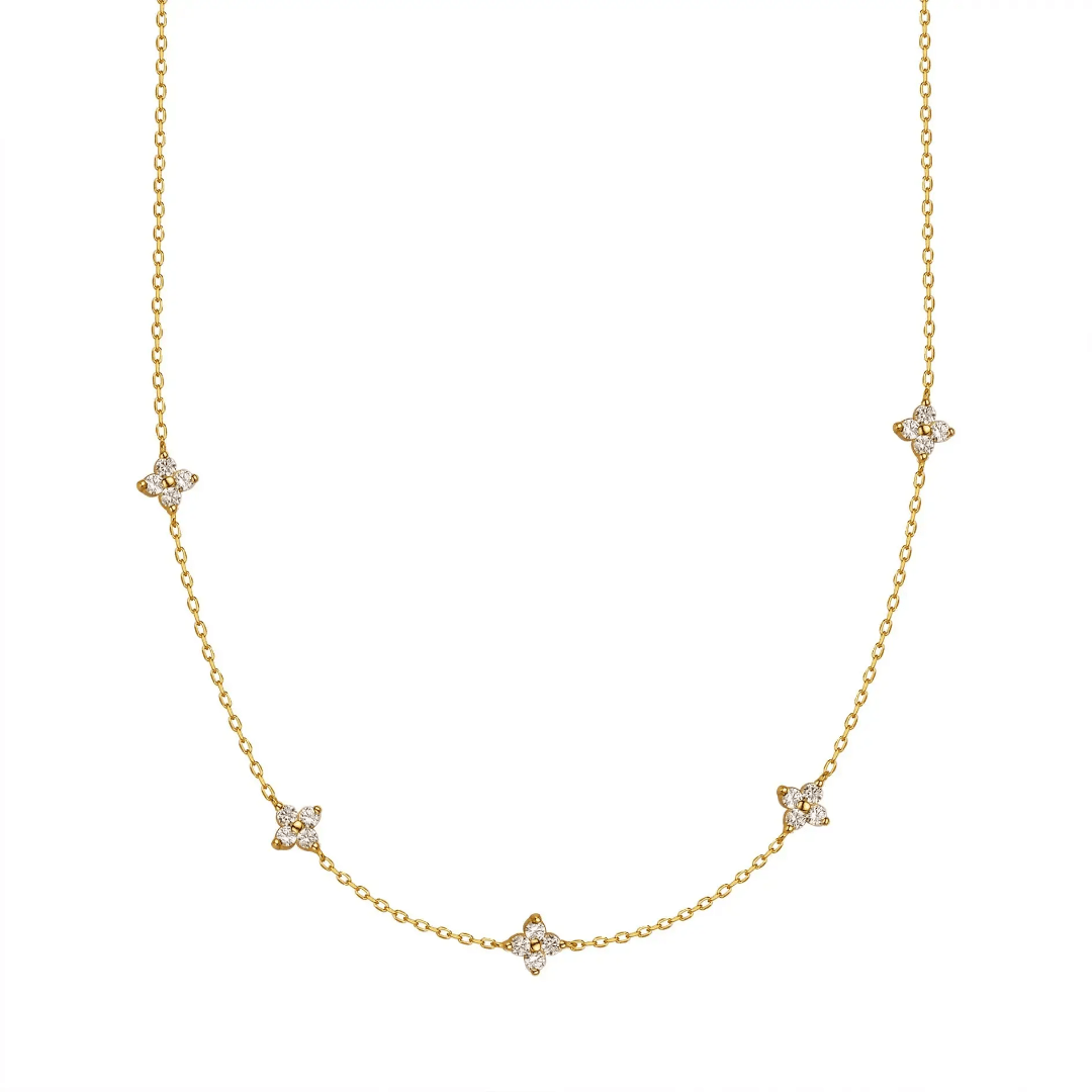 Zyrah Necklace - Golden - Glitze Accessories