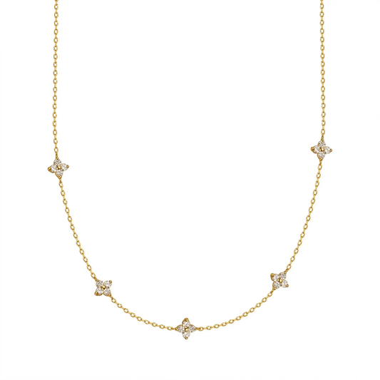 Zyrah Necklace - Golden - Glitze Accessories
