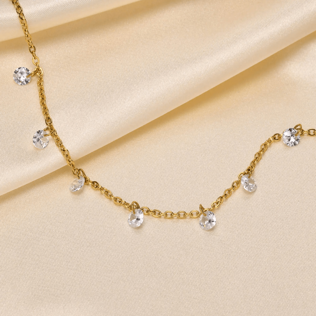 Simple Glimmist anklet by Glitze Accessories featuring delicate chain design and subtle shine.