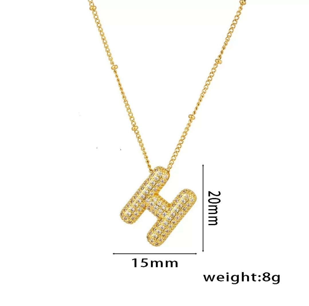 Initial Necklace - H