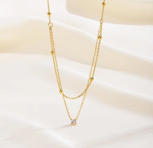 Glitze Accessories Ecstasy gold necklace — tarnish-free, waterproof, hypoallergenic jewellery Pakistan