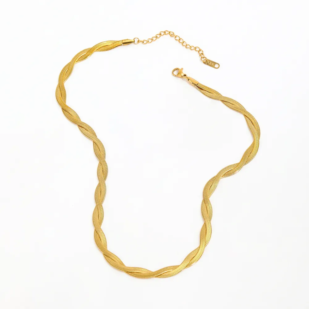 Velvet Twist Necklace - Glitze Accessories